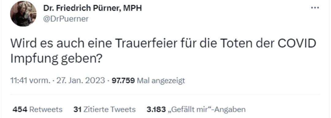 worrius's tweet image. Hier exemplarisch zwei der vielen hochintelligenten Beiträge von Friedrich #Pürner während der Corona‐Pandemie.