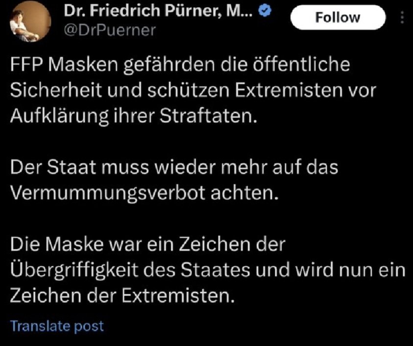 worrius's tweet image. Hier exemplarisch zwei der vielen hochintelligenten Beiträge von Friedrich #Pürner während der Corona‐Pandemie.