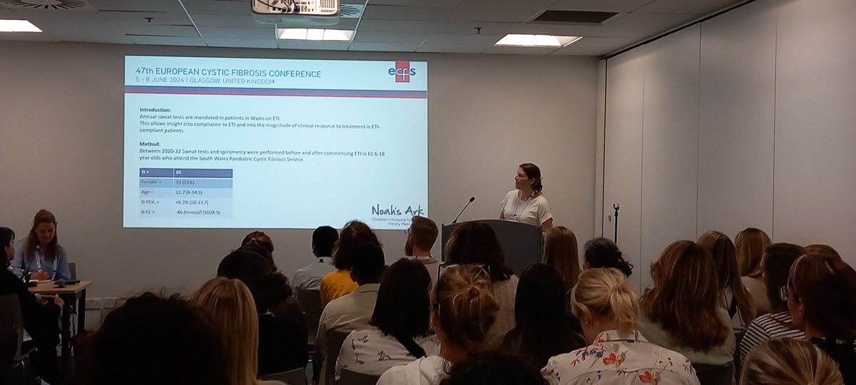 RonchettiKath's tweet photo. Thank you for @ecfs for giving me the opportunity to present the latest on CFHomeSpIT. 
Also proud of the rest of our @CAVUHB paeds CF MDT for showcasing their wonderful work 🏴󠁧󠁢󠁷󠁬󠁳󠁿 @Hannah_Morgs #ecfs2024 #CFSpIT @ECFSPhySIG. https://t.co/NyFGvORhpC