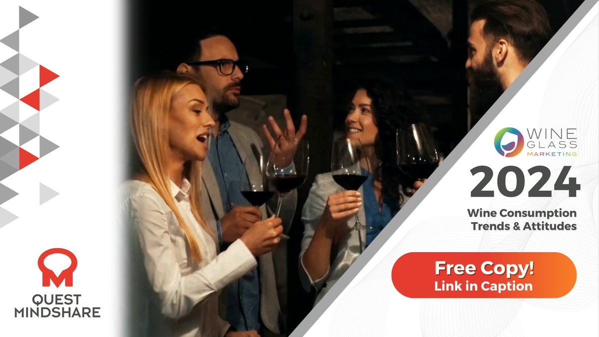 QuestMindshare's tweet photo. Quest Mindshare worked with WineGlass Marketing on a comprehensive study exploring what Millennials and Gen Xers want from wineries.
Read more here ➡️ https://t.co/9GDAUlKZ4Q
Contact sales@questmindshare.com for all project inquiries ✔️
#mrx #insights #consumerstudy https://t.co/4iUQXQsKVS
