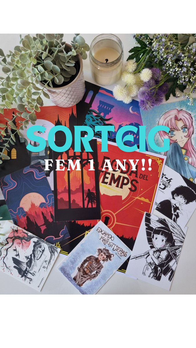 veusdelabruma's tweet photo. Amb motiu del nostre primer aniversari podcastil vos portem un sorteget amb la col.laboració de @carloswkart 🤩🤭. Es tracta d'un lot de 9 postals ilustrades per els artistassos @carloswkart i  @monzaemon_namiko
Si voleu participar heu de: (seguixc baix)👇🏼 https://t.co/sd4A6ZjMPR
