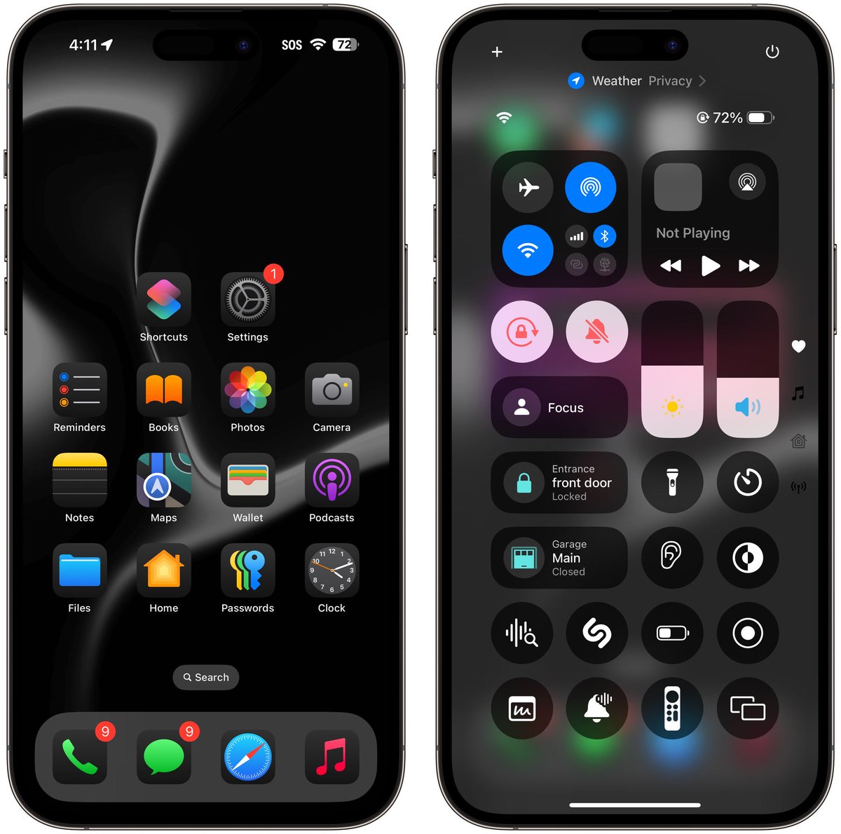 EstiloiPhone's tweet image. El cambio de iOS 18 es increíble! El centro de control es top!