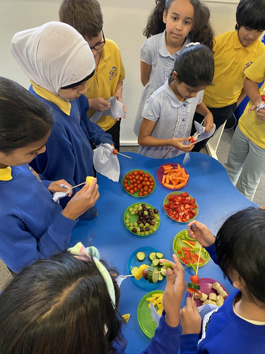 sthelensp's tweet photo. Year 5 started their Jack 2 Chef cooking sessions learning all about a healthy diet and trying a variety of fruits and veggies some of us loved them, some of us pulled a few faces! Can’t wait for next week! #sthpcommunity #sthphwb #sthpsctech 🍓@SwansOfficial https://t.co/VKJQk70KMP