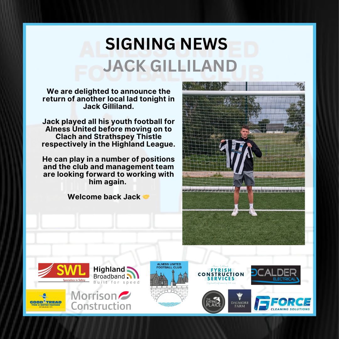 AlnessUnitedFC's tweet image. Welcome back to the club Jack ⚫️⚪️