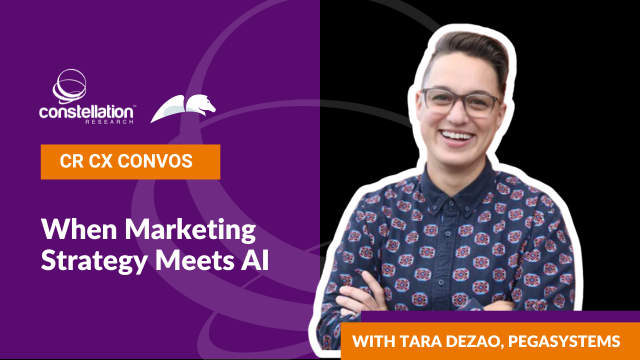 mikaelroth's tweet photo. Welcome to another CR CX Convo! Constellation analyst and CRTV host Liz Miller talks through AI's role in marketing strategy with special guest Tara DeZao, Product Marketing Director, Pega, in the leadup to PegaWorld iNspire. https://t.co/VUFTjuScjb https://t.co/YNwvspTerD