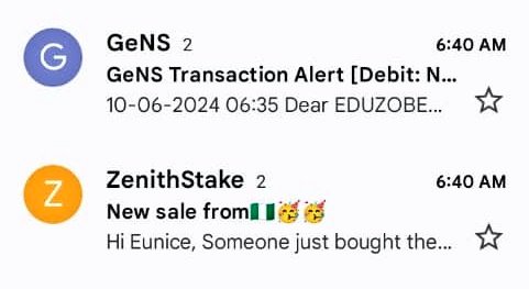 EduzobeE's tweet photo. The internet is so beautiful, you will be inside your house and still be making money, made $48 from @zenithstake platform early Monday Morning hour without leaving my bed

Thanks @zenithstake for the excess lunch money https://t.co/a2LZPnMKTV