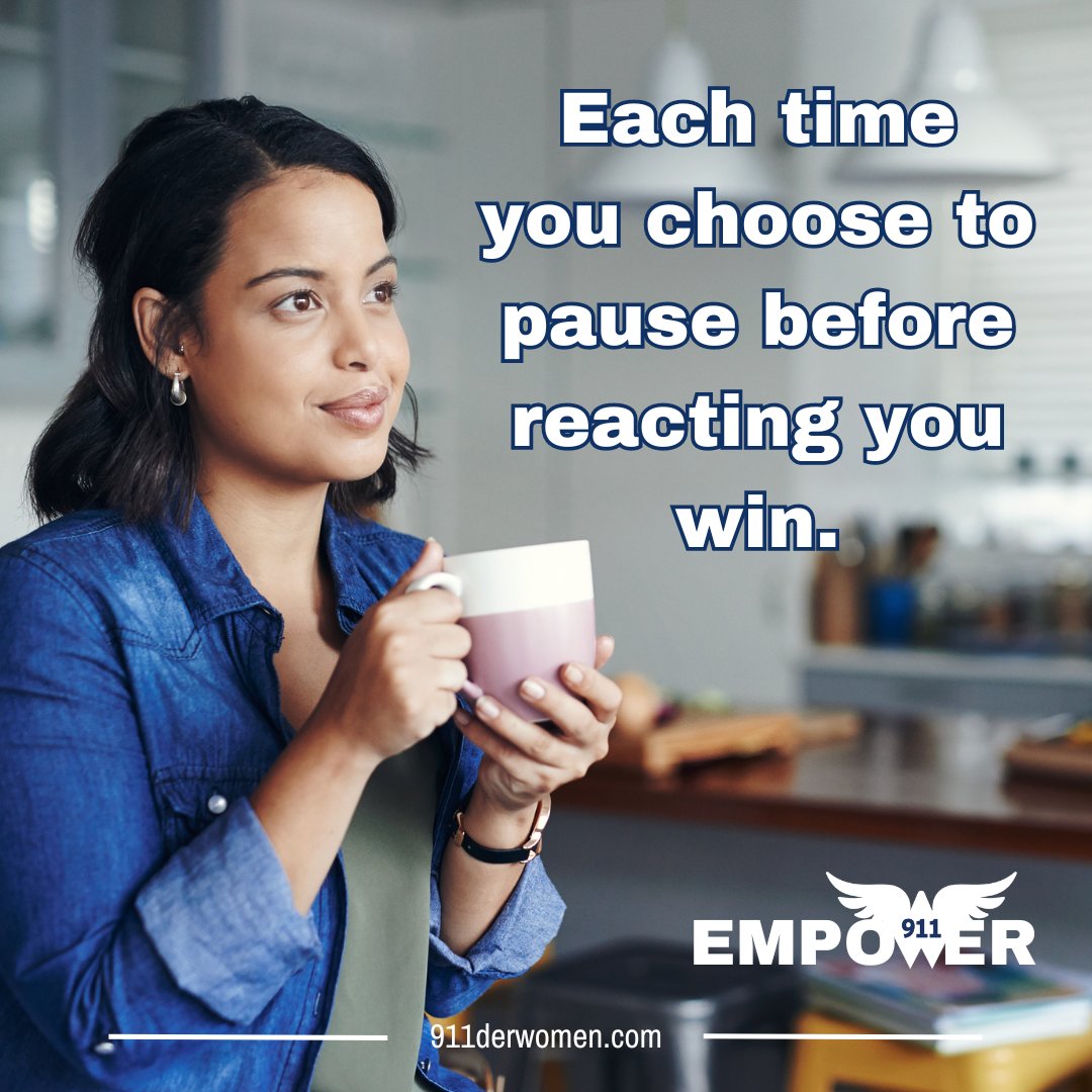911derwomen's tweet image. In the heat of the moment, a quick reaction might feel necessary. 

Let&apos;s not let the emergency control us. We control the emergency.

#911derWomen #EmpoweredResponse #PauseForPower #Empowerment #CalmUnderPressure #911Strong