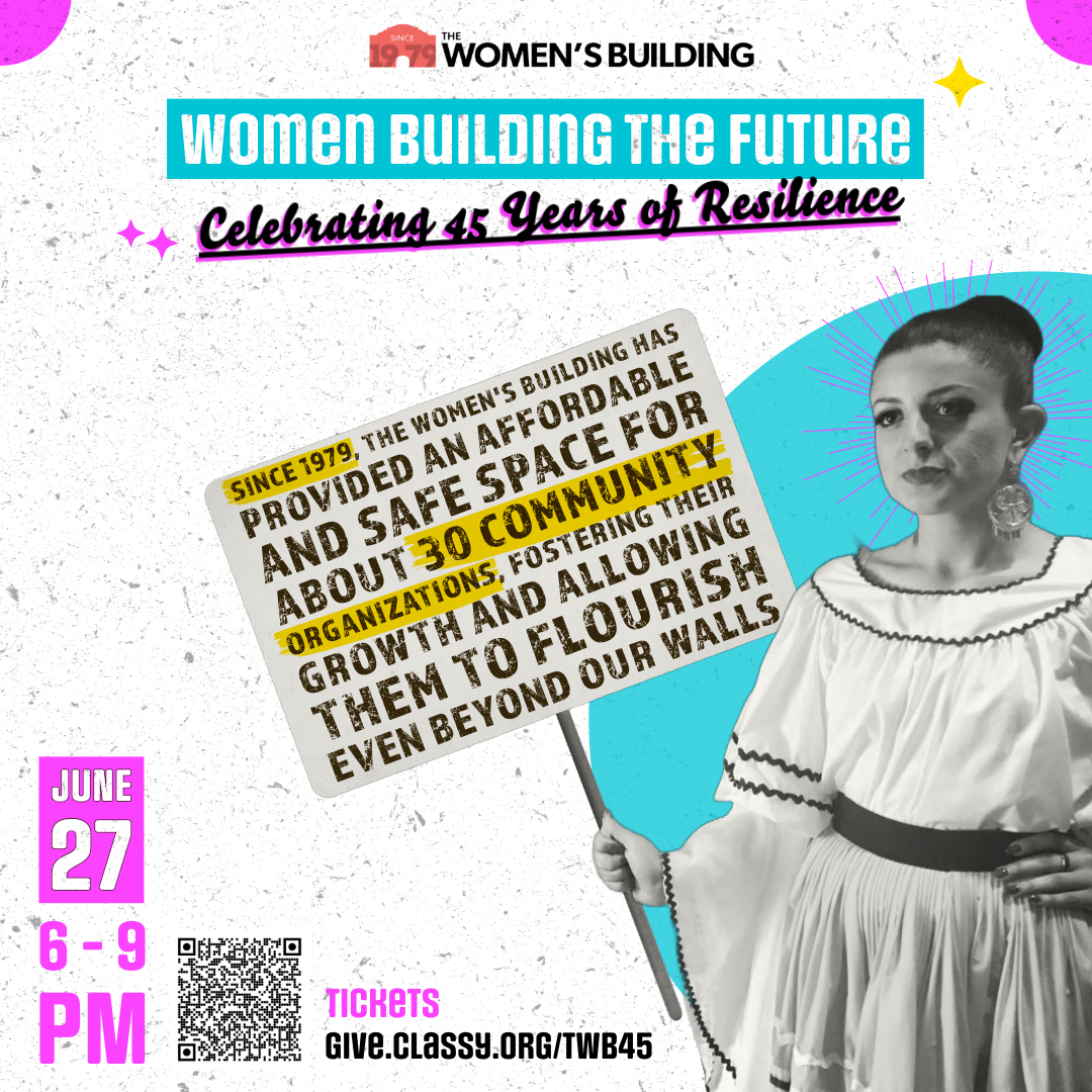 Building Together Since '79: <a href="/thewomensbldgSF/">The Women's Building</a>  empowers 30+ orgs to thrive through collaboration.
👉Don't miss out! Join us on June 27th from 6-9 PM at The Women's Building! Get your tickets 🎟️NOW at give.classy.org/TWB45