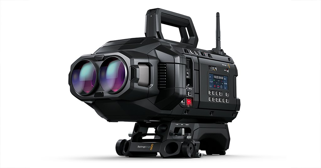 Blackmagic_News's tweet image. Introducing Blackmagic URSA Cine Immersive! New camera in development, designed to capture content for Apple Vision Pro with 8160 x 7200 resolution per eye, 16 stops of dynamic range for 90fps stereoscopic 3D immersive cinema content and more! Available later in 2024. Learn more!