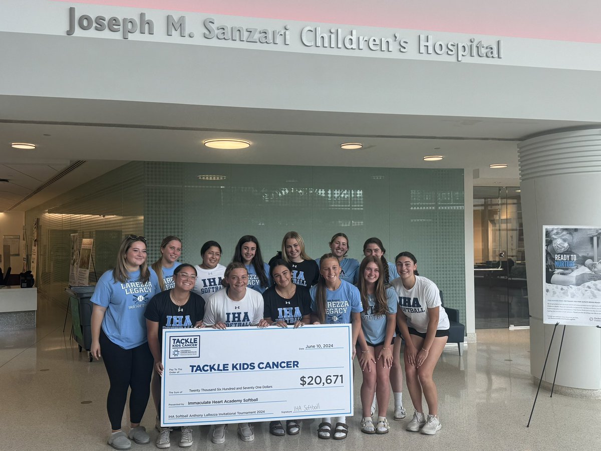 Brielle Bakker (@briellebakker26) on Twitter photo Delivering the check to Joseph M. Sanzari Children’s Hospital with <a href="/ihasoftballnj/">IHA Softball</a> after raising $20,671 to tackle kids cancer!!
<a href="/TackleKidsCancr/">TackleKidsCancer</a>
#tacklekidscancer Delivering the check to Joseph M. Sanzari Children’s Hospital with <a href="/ihasoftballnj/">IHA Softball</a> after raising $20,671 to tackle kids cancer!!
<a href="/TackleKidsCancr/">TackleKidsCancer</a>
#tacklekidscancer