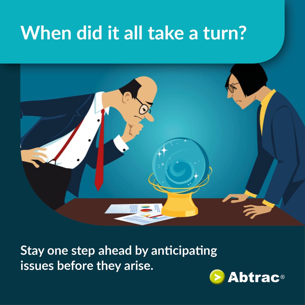AbtracOnline's tweet image. Abtrac provides detailed information on every aspect of your project, helping you to anticipate issues before they happen. Discover what Abtrac can do for you: hubs.ly/Q02vgJNP0 #WorkflowManagement #ProjectWorkflows #ProjectManagement #BusinessAnalytics  #Abtrac