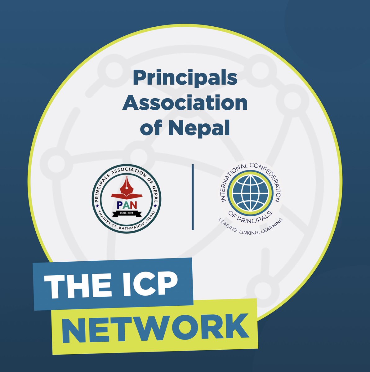 Greetings from Kathmandu! 🇳🇵

ICP Past President Peter Kent is in Nepal, presenting to the Principals Association of Nepal (PAN) about the impactful work of ICP.

In the photo, Sudan Pd Guatam (right) and Peter Kent (left) are forging strong bonds.