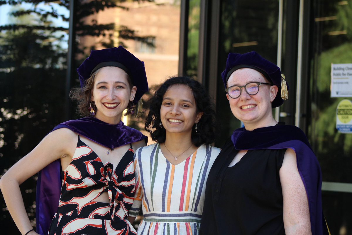 ej_mcdonnell's tweet image. After a long five years, it was a race to the finish, as I defended my dissertation and graduated last week! 

So many thank yous, especially to my committee and to my family and friends who made it a proper celebration!