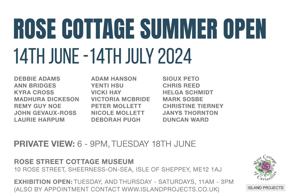 Islandprojects's tweet photo. Rose Cottage Summer Show #Summerexhibition2024 https://t.co/RwqvCRsHWi