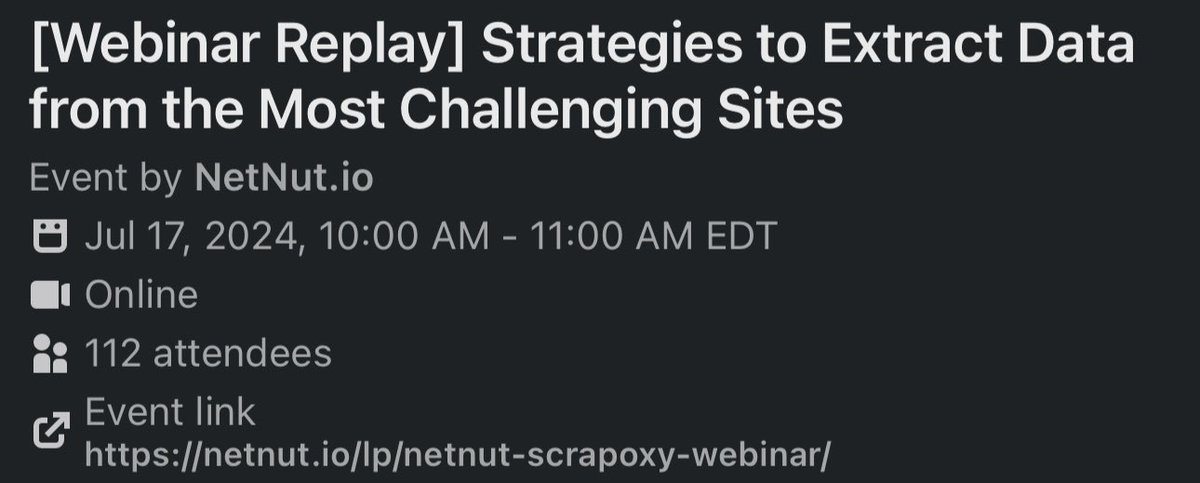$ALAR announced a webinar for July 17 less than 15 hours ago, and they already have 112 attendees registered. 

I’ve been tracking little things like this over the past few months, and the # of participants has only grown.

Not only are they doing more webinars, but they are also