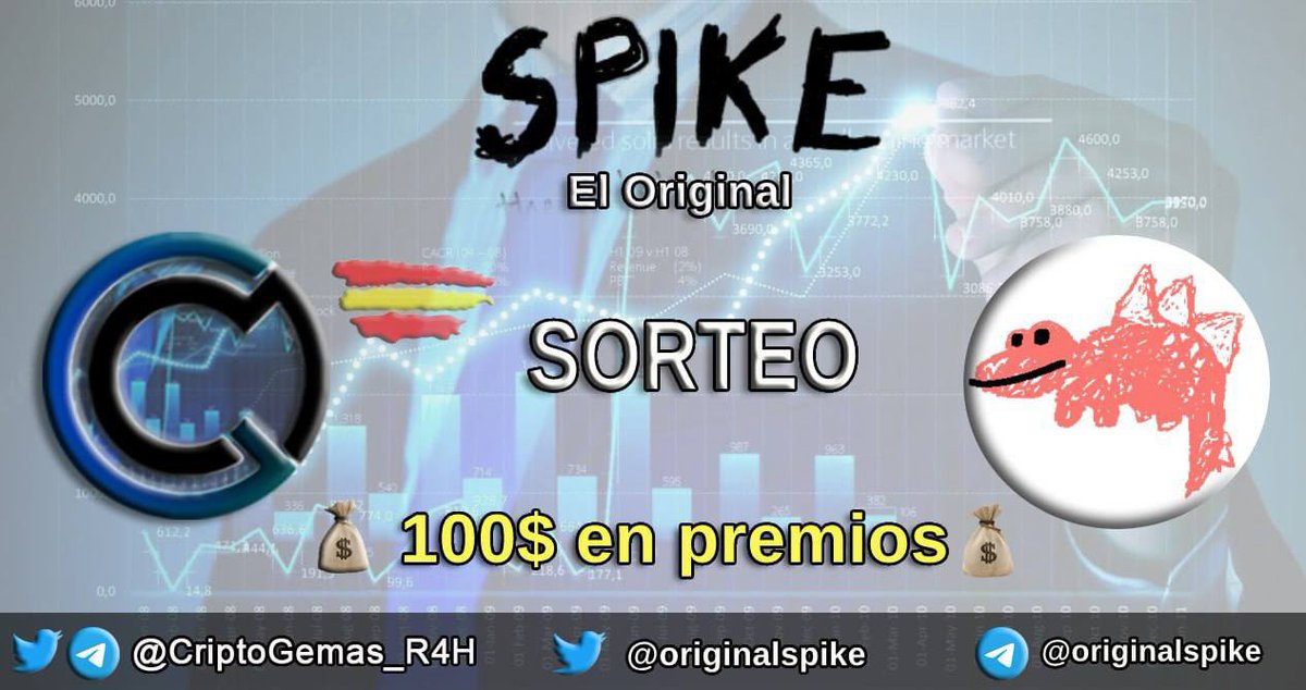 CriptoGemas_R4H's tweet photo. 🔥 SORTEO de 100 $USDT 🔥

Nuevo sorteo de 100$ en colaboración con el proyecto $Spike, una gran #memecoin en la red de $SOL 🥳

👉🏻 Para participar:

1⃣ Like y RT
2️⃣ Seguir a @originalspike
3️⃣ Menciona a 3 amigos
4️⃣ Unirte al grupo: https://t.co/fBrub7kc4t

¡Mucha suerte! - Ganadores en 48h 🍀