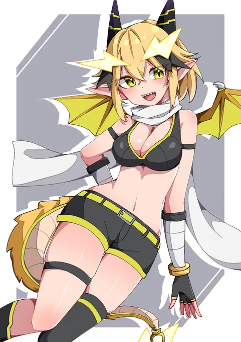 893日目いとりょさん宅のサンちゃん#一日一絵 #雷星の竜使い 
