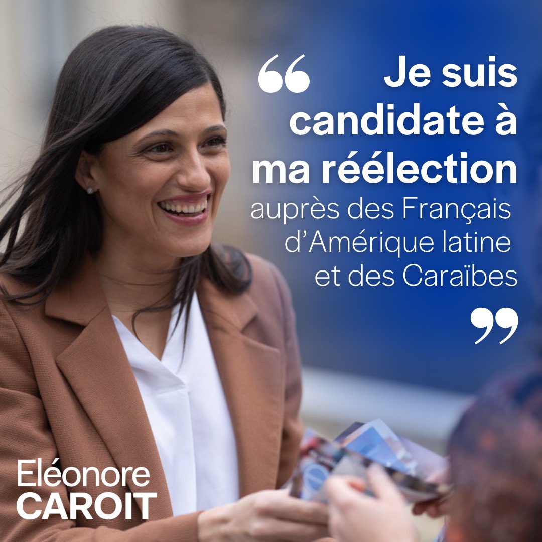 CaroitEleonore's tweet photo. 🇫🇷🌎🗳️Plus que jamais engagée pour les Françaises et les Français d’Amérique latine et des Caraïbes! 

Et puis… jamais deux sans trois 💪🏼

#partielle2024 #legislatives2024 #dissolution #DissolutionAssembléeNationale https://t.co/FvxZFRIQ3y