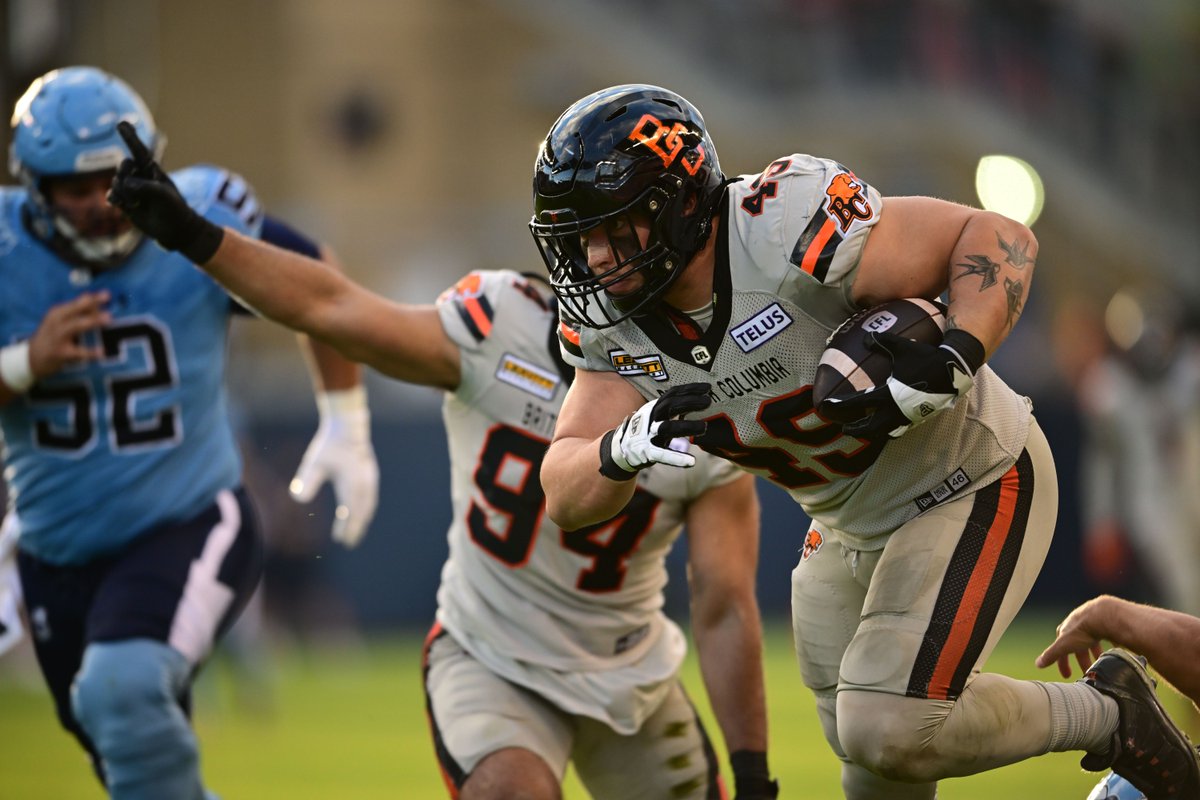 History was made in TO  🇧🇪

<a href="/tibodebaillie/">Tibo Debaillie</a>'s Fumble Recovery Major was the first ever TD by a <a href="/CFL/">CFL</a> Global player. 

READ MORE: bit.ly/4bVDwc8