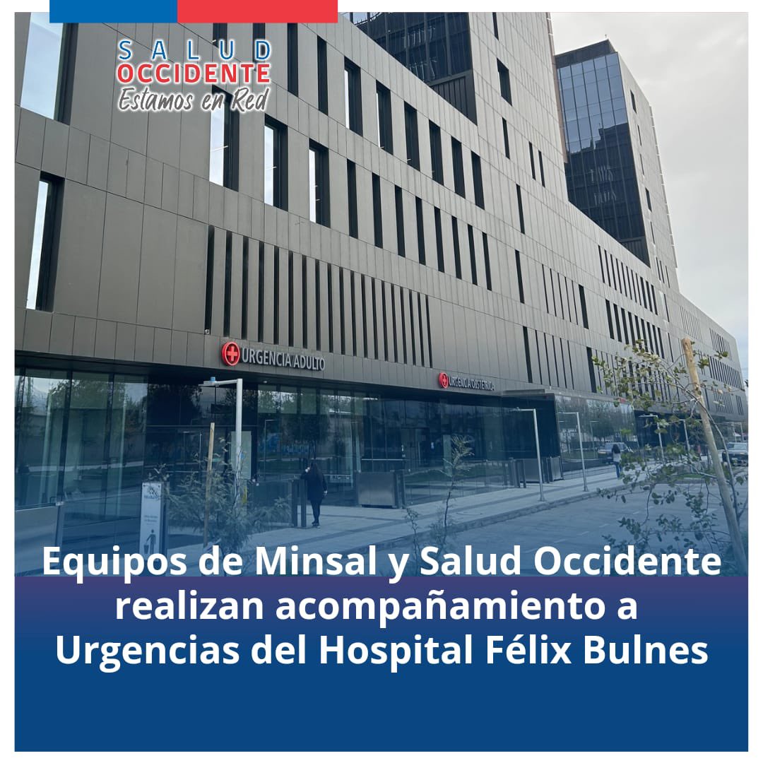 SaludOccidente's tweet photo. Equipos de la División de Redes Asistenciales #DIGERA del @ministeriosalud, junto a la subdirección de gestión asistencial de @SaludOccidente, asisten al @FelixHfb para realizar un acompañamiento a los procesos de atención de urgencia del establecimiento. https://t.co/X0Od2aAAey