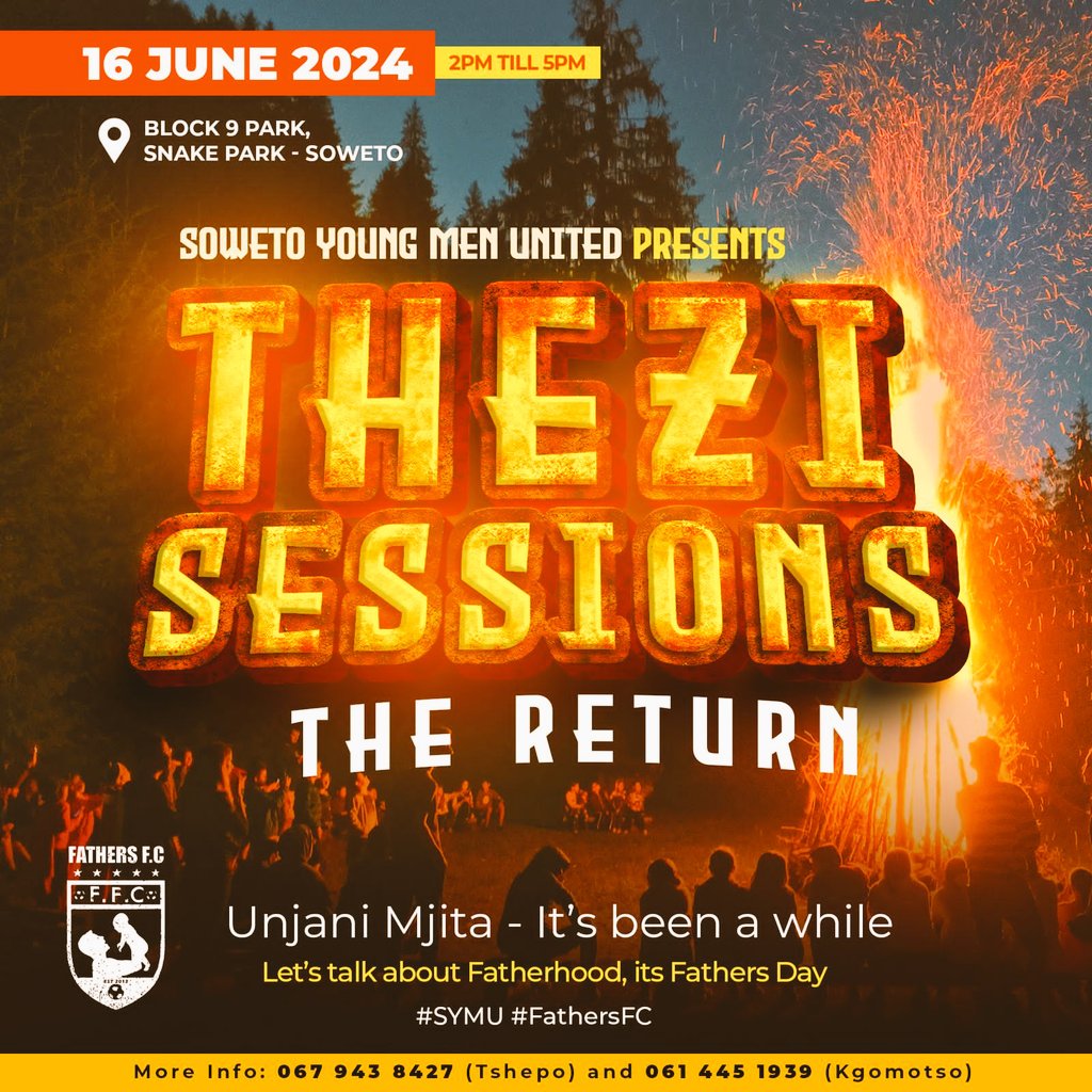Thezi_Sessions's tweet photo. #HappyMajitaMonday 🤟🏿
The quest to create the kind of men Mzansi needs continues.
#TheziSessionsTurns4
#Fatherhood #FathersMatter
#ConversationsAmongstMen
#SYMU #FathersFC https://t.co/T2PvW9n4cC