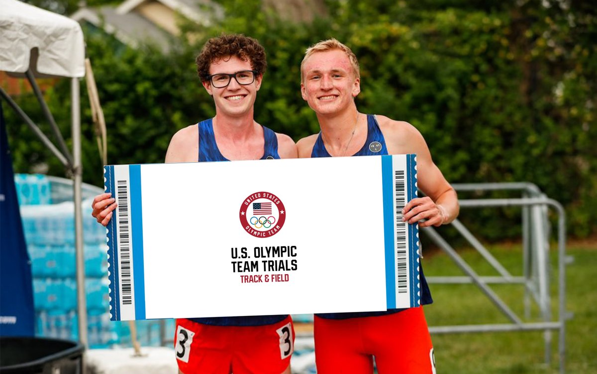 UVATFCC's tweet image. Déjà vu 🎟️

The dynamic duo does it again! Wes Porter &amp;amp; Gary Martin clocked 3:35.63 and 3:35.77 at the Portland Track Festival to achieve the US Olympic Trials A standard 😎

#GoHoos