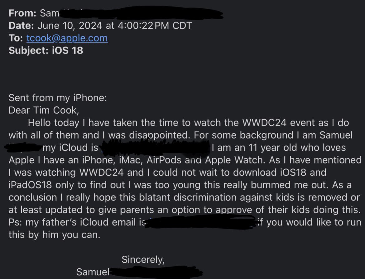samkap2012's tweet photo. To @tim_cook and @Apple please read my email https://t.co/TVduqt5SUy