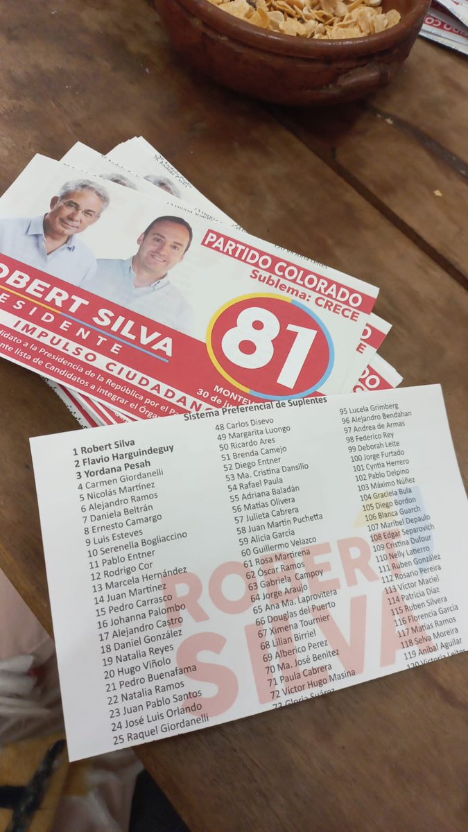 CreceMontevideo's tweet photo. 🔺️La 8️⃣1️⃣ 🚩 está en la pista!!!

@RobertSilvaUy Presidente 🔺️
@FHarguindeguy Diputado 🔺️ https://t.co/AJH2HQJ5nQ