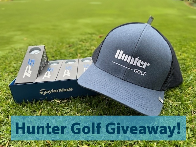 Want your shot at winning a Hunter-branded golf hat and golf balls? Simply snap a photo of #HunterGolf #irrigation in action and tag us to qualify! #HunterIndustries #golfirrigation