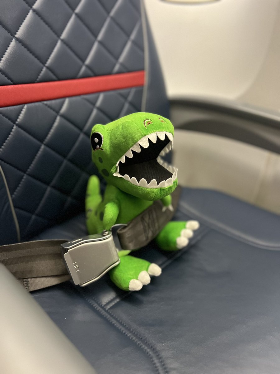 AORacingUSA's tweet photo. Rexy is on his way to Le Mans to cheer on Spike! https://t.co/CMZPJNbLOX