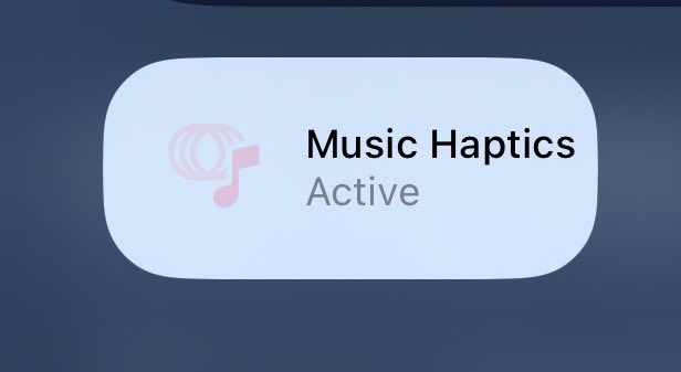 definitelyarun's tweet photo. Music Haptics! It does exactly what it says. 
#wwdc24 #ios18 #apple https://t.co/biTajJzD4b