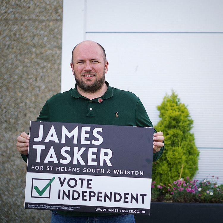 Thank you for all the help and support so far.

We have delivered 100s of signs over the last few days. A massive thank you to every single one of you who has put them up to support the campaign

St Helens South &amp; Whiston deserves a strong independent voice

#tasker4mp