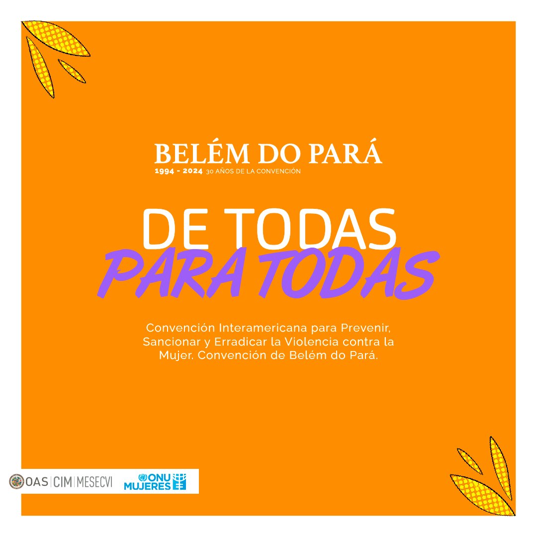 onumujeressv's tweet photo. La Convención de Belém do Pará reconoce a las mujeres en toda su diversidad y la obligación de apoyar a aquellas en situación de mayor vulnerabilidad.
 
Conmemoremos juntas los 30 años de #LaConvencióndeTodas. https://t.co/qQIep8ZcS9