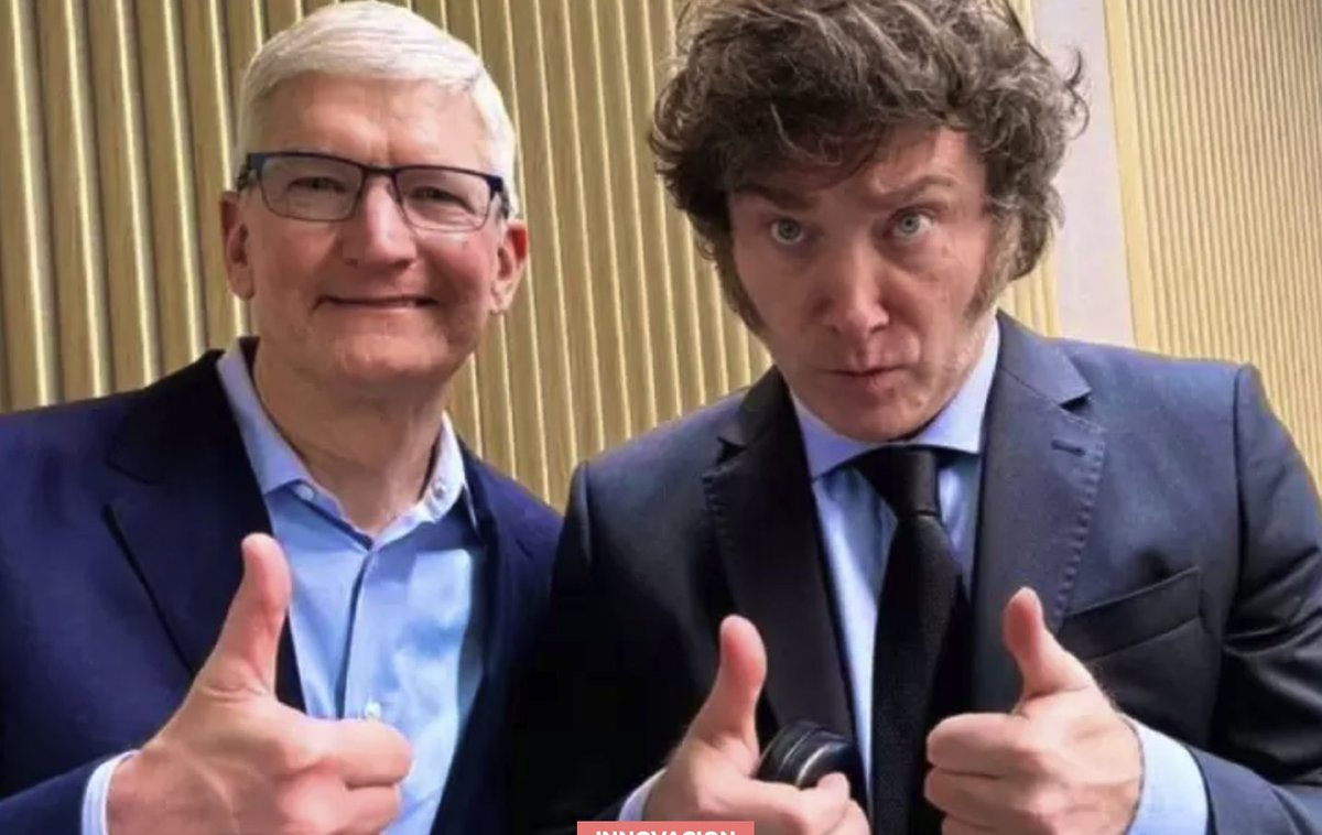 _eric_castro's tweet photo. With recent Milei's meeting with Tim Cook, I don't think this is a coincidence. Something must definitely be in the works for a market that has been forever forgotten by Apple because former government policies. https://t.co/ZycXuE8Dl7