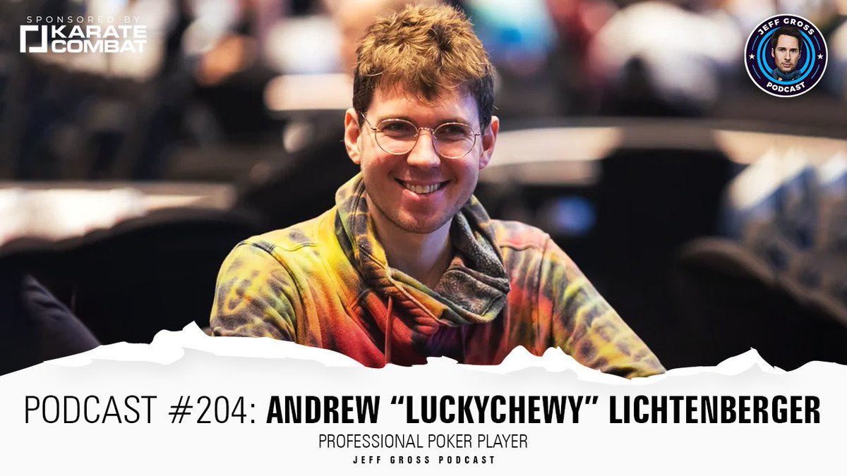 Giving away $50; Follow, Like, RT and comment with your favorite part of the podcast to enter!

NEW podcast w/ <a href="/luckychewy/">Andrew Lichtenberger</a> out on #YouTube : "Podcast #204: Andrew “LuckyChewy” Lichtenberger / Professional Poker Player"

Watch here: youtu.be/vfegfvFk57o