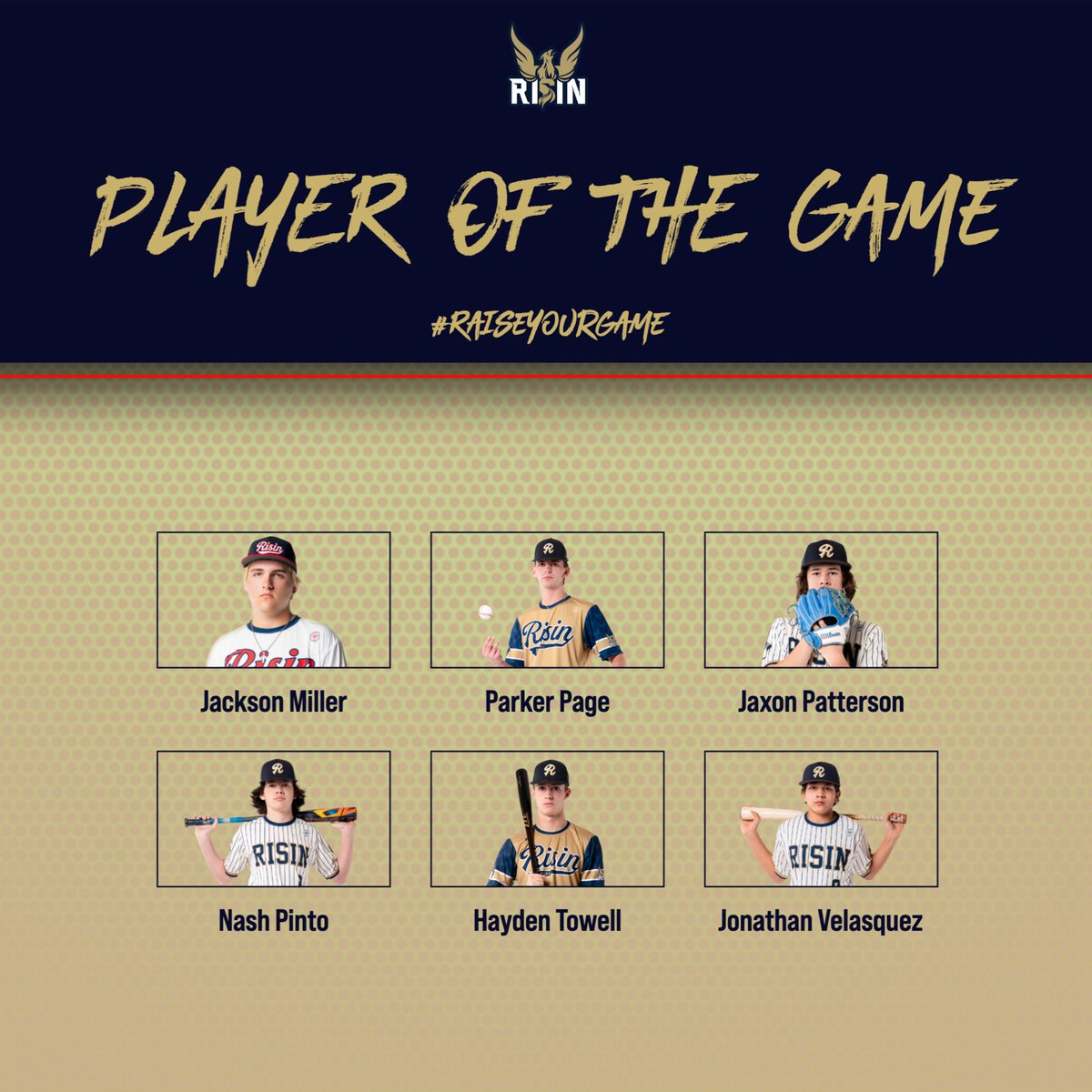 𝗣𝗹𝗮𝘆𝗲𝗿 𝗼𝗳 𝘁𝗵𝗲 𝗚𝗮𝗺𝗲

Congrats to these dudes on being named Player of the Game this past weekend!

#RaiseYourGame