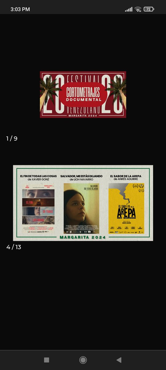 sirzavier's tweet photo. El miércoles 19 de junio en la Isla de Margarita, estaremos proyectando nuestro Cortometraje «El fin de todas las cosas» a las 11am en la sala 10 en Cinex del Parque Costazul Este proyecto forma parte del 'Bloque 3' de Cortometrajes ficción del #FestivaldelCineVenezolano 2024 https://t.co/yW1wtWX4Ed