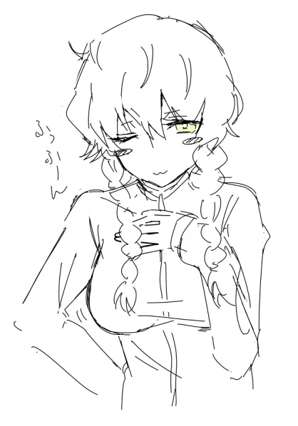 鈴羽ちゃん胸大きいのでは?というラクガキ 