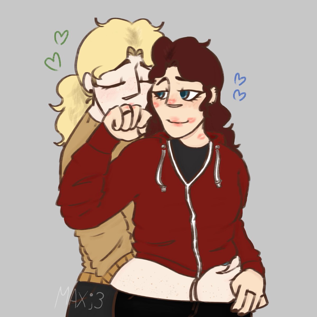 SECRETLYZOMBlE's tweet photo. yayyy yayy maxnessa :3!!!!!

happy gay month to THEM!!!!!
[ #maxnessa , #fnafmovie ] https://t.co/IXwo2bvEG5