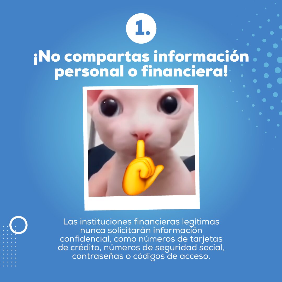 Coopcanapro's tweet photo. Recuerda que la prevención del fraude es responsabilidad de todos. ¡Comparte estos consejos para ayudar a proteger a otros! 🧐😟

#Coopcanapro  #PrevenciónDelFraude #ParaCrecerJuntos #ConsejosDeSeguridad https://t.co/K0rPkp2DlW