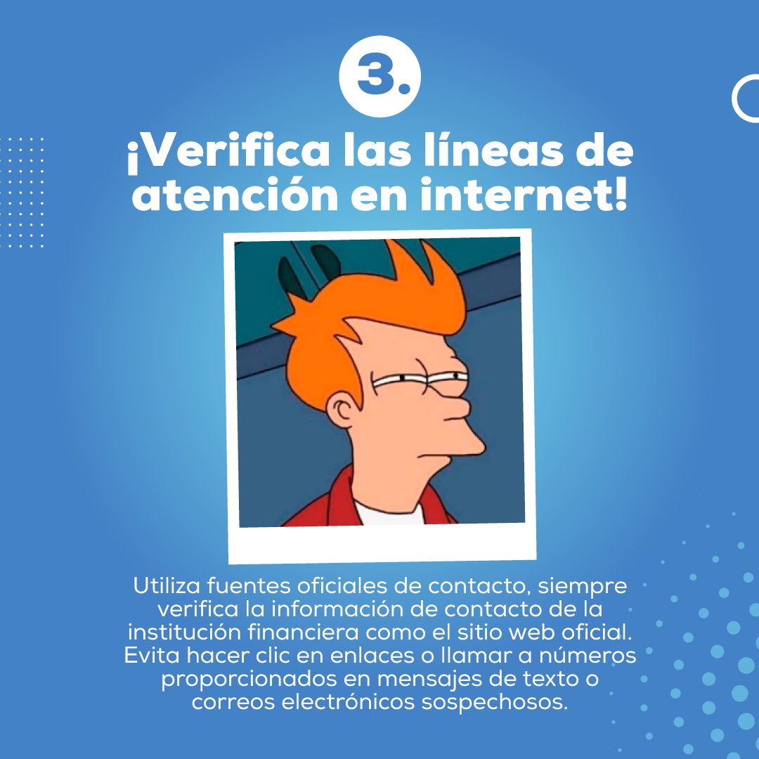 Coopcanapro's tweet photo. Recuerda que la prevención del fraude es responsabilidad de todos. ¡Comparte estos consejos para ayudar a proteger a otros! 🧐😟

#Coopcanapro  #PrevenciónDelFraude #ParaCrecerJuntos #ConsejosDeSeguridad https://t.co/K0rPkp2DlW