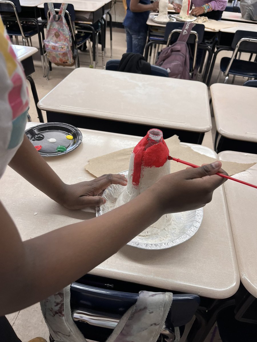 In CKLA 4th grade is learning about Geology!!! So they are making Volcanoes.   These scholars are amazing !!!