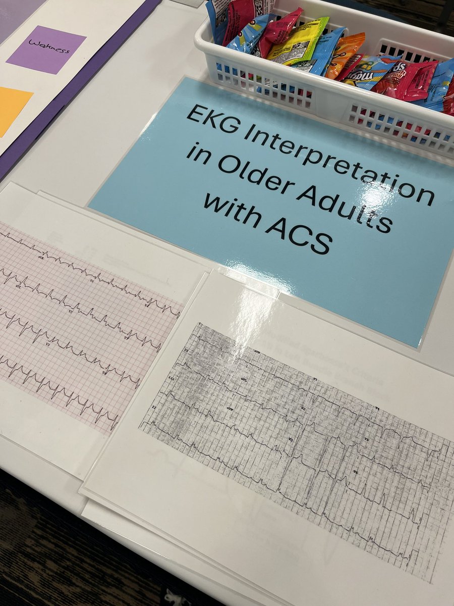 Learning Expo was a success! 

Acute Coronary Syndrome in Older Adults. Bottom line, it’s not going to present as chest pain, EKG interpretation is more difficult, and geriatric syndromes impact management and outcomes 🩺🚑❤️

Thanks to <a href="/geri_EM/">Don Melady</a> and <a href="/AudreyATB/">AudreyAnne Brousseau</a> for putting off a