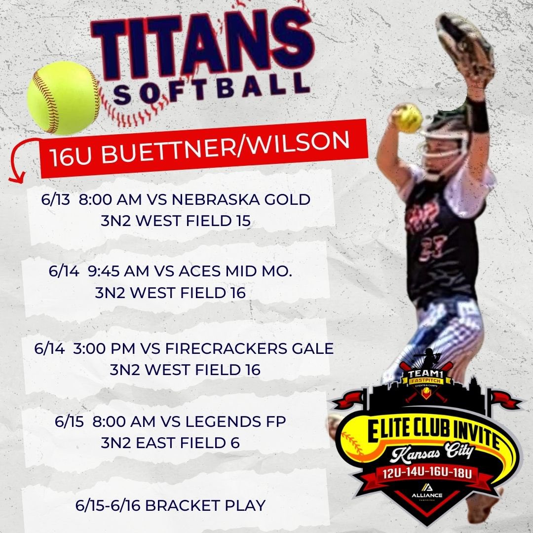 16&amp;18 teams headed to Kansas City!! Come check these groups out. Lots of talent and fun to watch!!
#BuiltDifferent