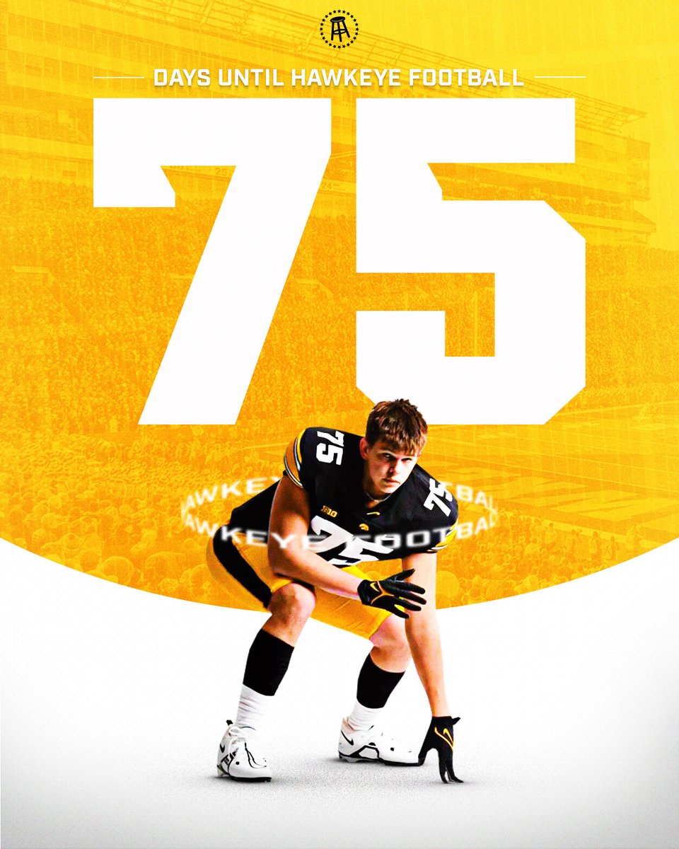 75 days until football is back at Kinnick‼️
