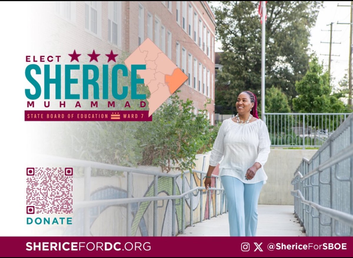 I’m announcing my candidacy for the DC State Board of Education Ward 7 Representative seat. As a parent and former Advisory Neighborhood Commission (ANC) &amp; DCPS Local School Advisory Team (LSAT) Chair, education equity is priority #1.