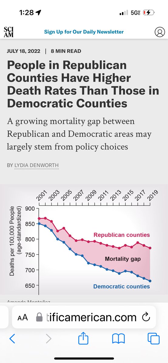 TPBlue4's tweet photo. @RepHageman More conservatives died of covid because of irresponsible republicans who spread lies and disinformation. 

#IStandWithScience https://t.co/KnJRVi81Gx