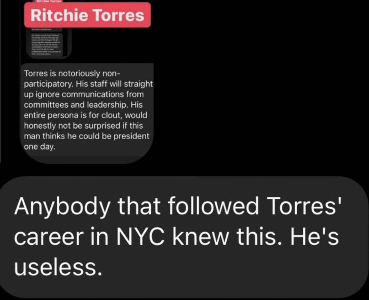 dearwhitestaff's tweet photo. Vibe check on Ritchie Torres from former staffers: https://t.co/XD3wUaYyXv