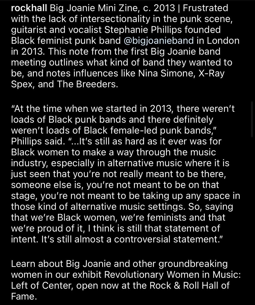 Big Joanie (@big_joanie) on Twitter photo Back from the mainland after amazing shows with <a href="/theebikinikill/">Bikini Kill</a> and delighted to share that we’re in the <a href="/rockhall/">Rock & Roll Hall of Fame</a> of Fame’s ‘Revolutionary Women in Music: Left of Centre’ exhibition ❤️ Back from the mainland after amazing shows with <a href="/theebikinikill/">Bikini Kill</a> and delighted to share that we’re in the <a href="/rockhall/">Rock & Roll Hall of Fame</a> of Fame’s ‘Revolutionary Women in Music: Left of Centre’ exhibition ❤️