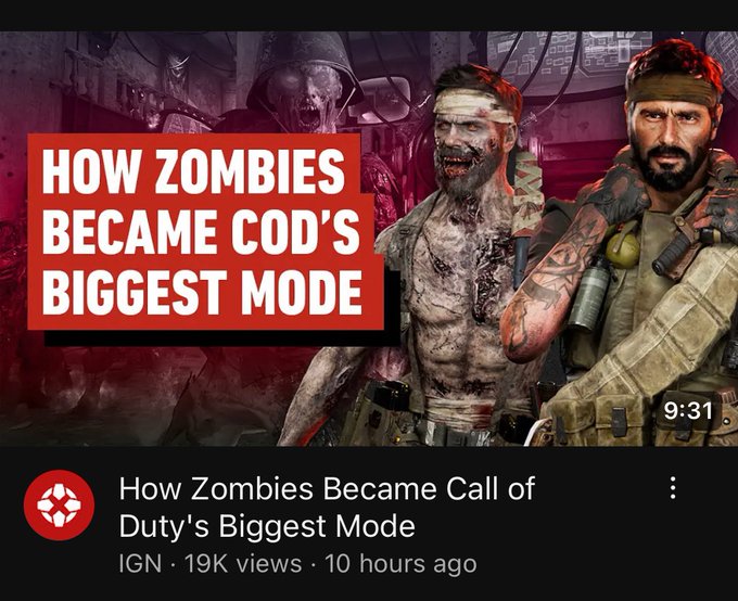 It&rsquo;s official: Call of Duty Zombies is now bigger than Warzone!  Let&rsquo;s fucking gooo!! https://t.co/3